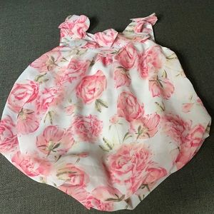 Romper - flowers 6/9m